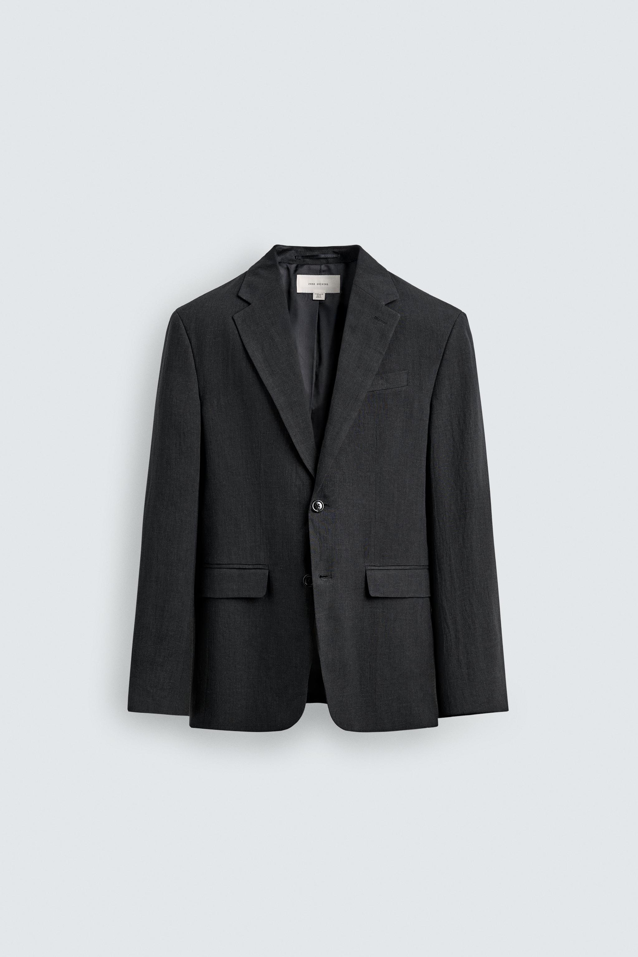 REGULAR FIT 100% LINEN SUIT BLAZER